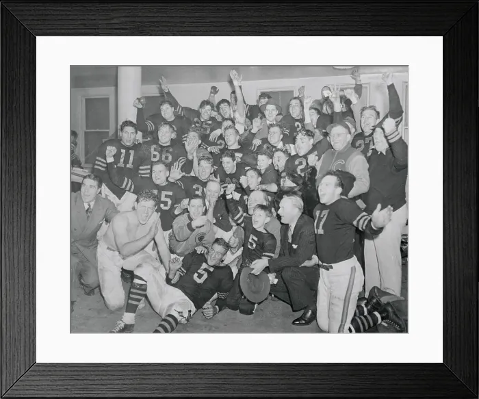 Framed Print : Bears Teammates Posing for Camera Framed Print : Bears Teammates Posing for Camera