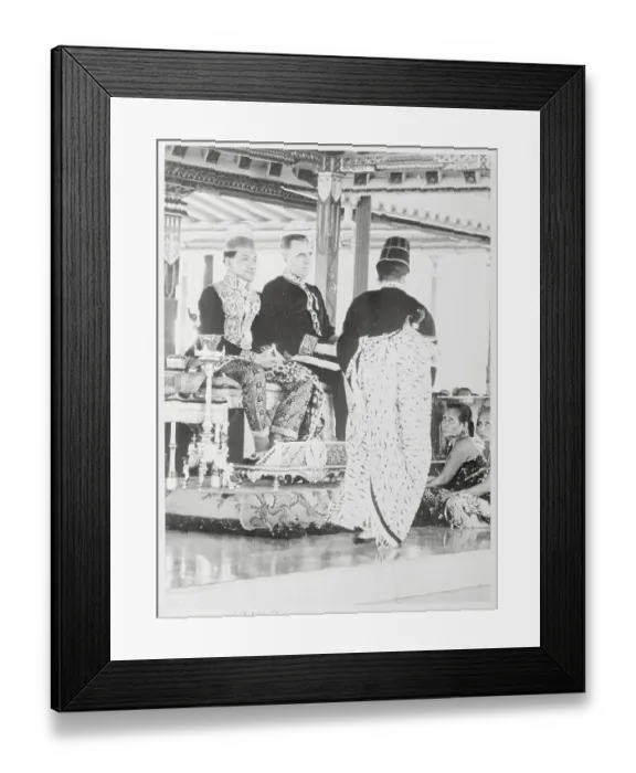Framed Print : Java Royalty Being Congratulated on Post Framed Print : Java Royalty Being Congratulated on Post