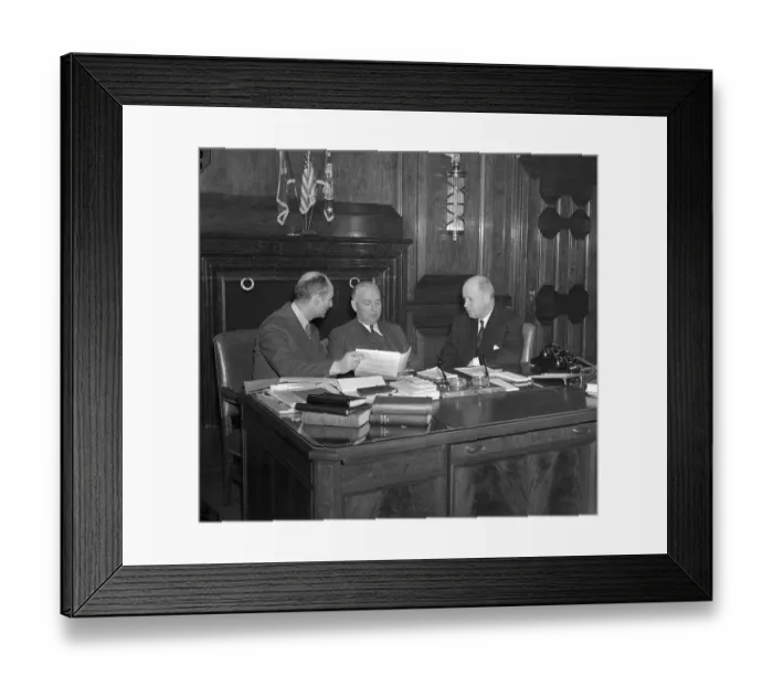 Framed Print : Censorship Director Starting Work in His Office