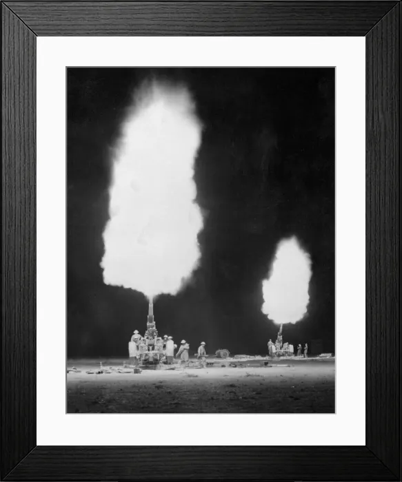 Framed Print : Anit-Aircraft Guns Blazing Framed Print : Anit-Aircraft Guns Blazing