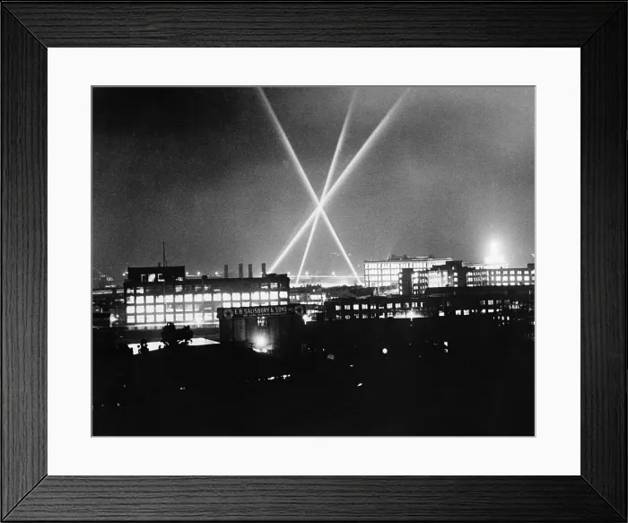 Framed Print : Anti-Aircraft Searchlights Framed Print : Anti-Aircraft Searchlights