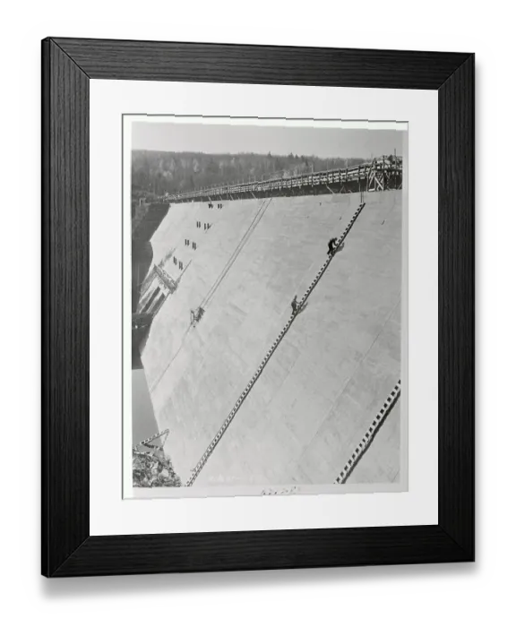 Framed Print : Huge Dam in Madawaska River