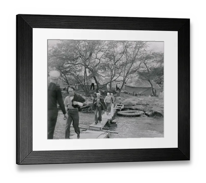 Framed Print : Scene at Pearl Harbor Encampment Framed Print : Scene at Pearl Harbor Encampment