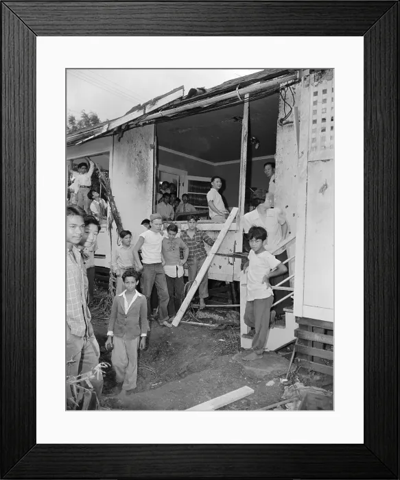 Framed Print : Japanese Bombing Results in Honolulu Framed Print : Japanese Bombing Results in Honolulu