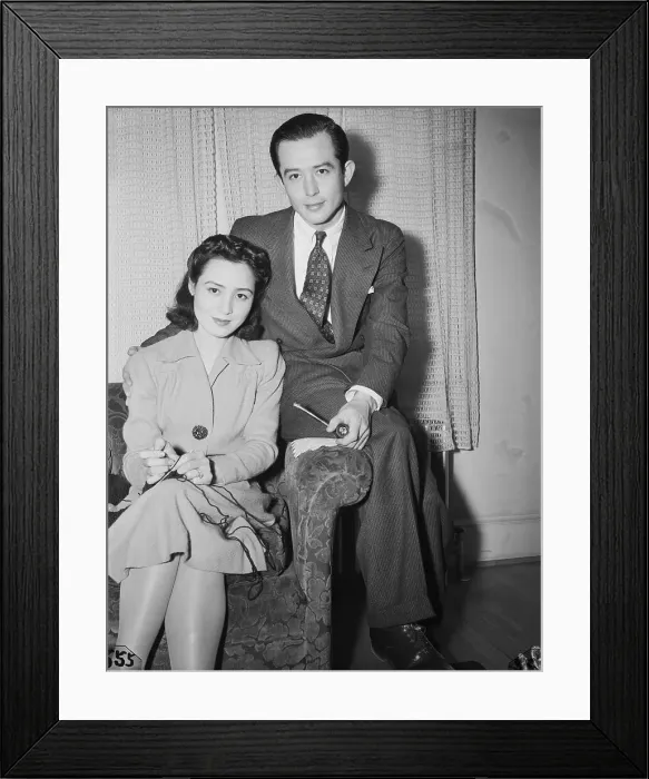 Framed Print : Portrait of Clarke H. Kawakami and His Wife Framed Print : Portrait of Clarke H. Kawakami and His Wife