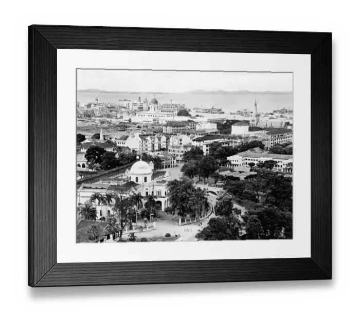 Framed Print : View of Singapore from Afar Framed Print : View of Singapore from Afar