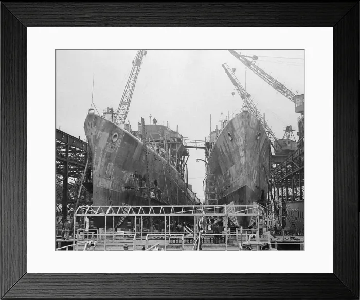 Framed Print : View of USS Beatty and USS Tillman Framed Print : View of USS Beatty and USS Tillman