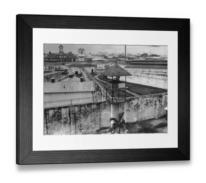 Framed Print : Exterior View of Bilibid Prison