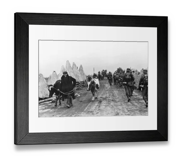 Framed Print : Soviet Peasants Return to Village Framed Print : Soviet Peasants Return to Village