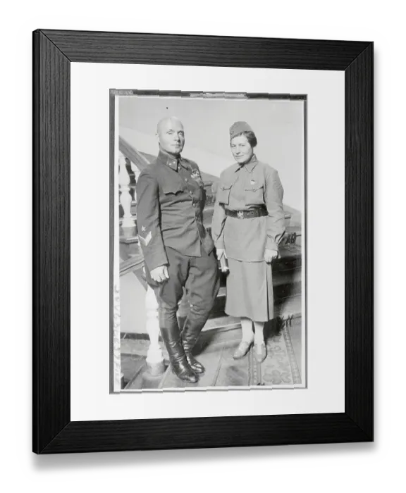 Framed Print : Portrait of Famous Major General and Nurse of Soviet Union Framed Print : Portrait of Famous Major General and Nurse of Soviet Union