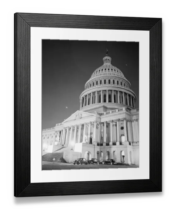 Framed Print : Blacked Out Capitol Dome Framed Print : Blacked Out Capitol Dome