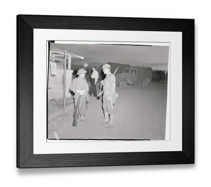Framed Print : Two Japanese-American Soldiers Framed Print : Two Japanese-American Soldiers