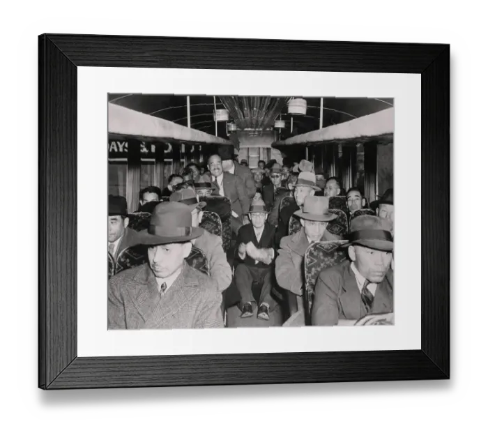 Framed Print : Japanese Aliens in Bus Framed Print : Japanese Aliens in Bus
