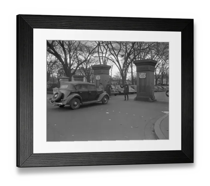 Framed Print : Heightened Security at the White House Framed Print : Heightened Security at the White House