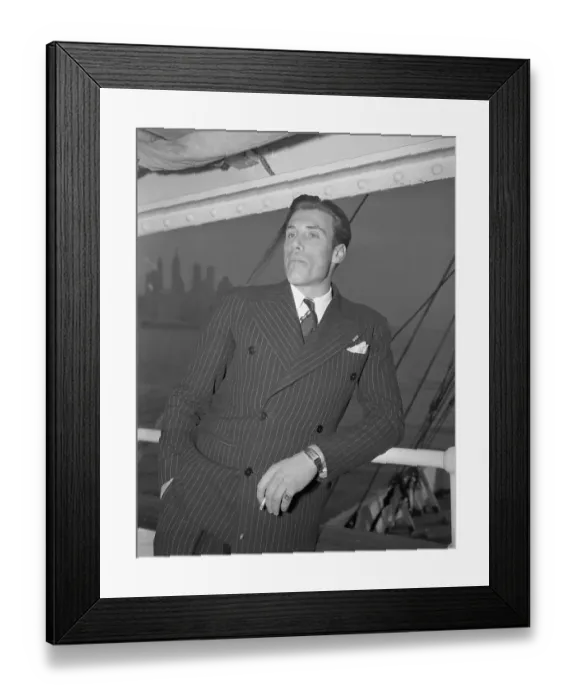 Framed Print : Legionnaire Arrives on S.S. Exeter Framed Print : Legionnaire Arrives on S.S. Exeter