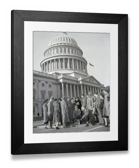 Framed Print : Listening to War Declaration Framed Print : Listening to War Declaration