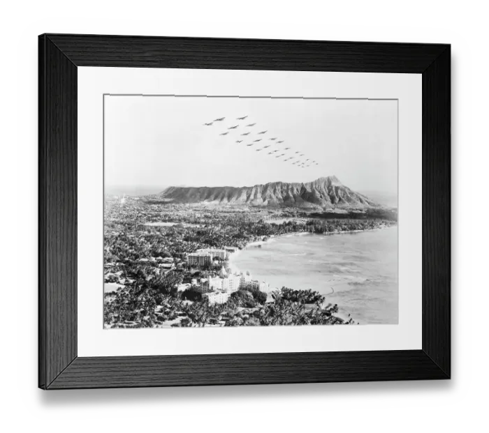 Framed Print : United States Military Aircraft Responding to Pearl Harbor Attack Framed Print : United States Military Aircraft Responding to Pearl Harbor Attack
