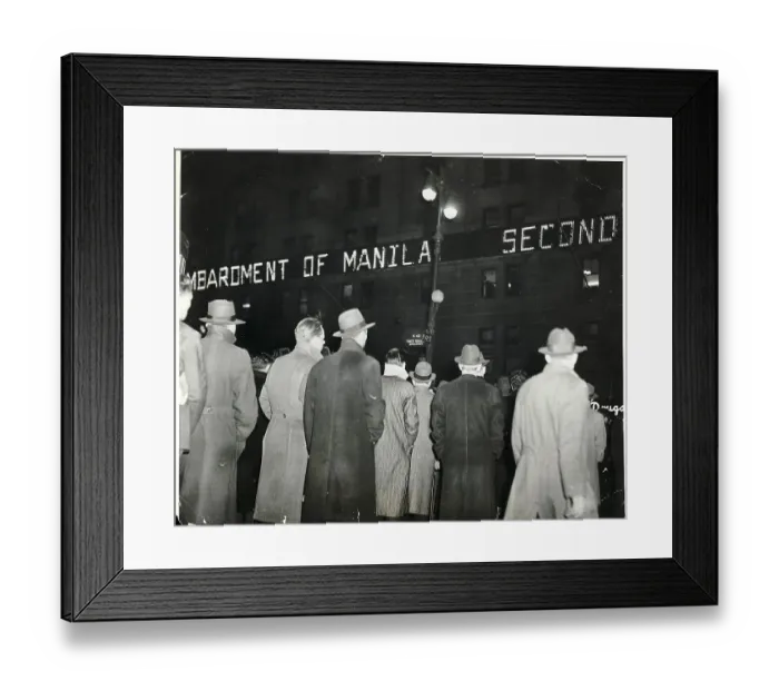 Framed Print : Times Square War Reports Framed Print : Times Square War Reports
