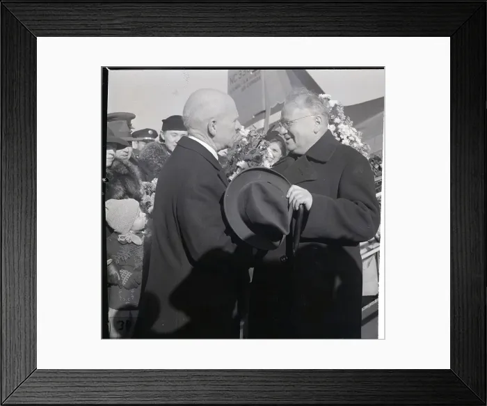 Framed Print : George Summerlin Greets Maxim Litvinov Framed Print : George Summerlin Greets Maxim Litvinov