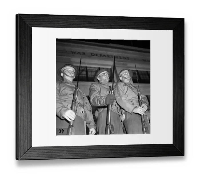 Framed Print : Soldiers with Bayonets Guard War Department Framed Print : Soldiers with Bayonets Guard War Department