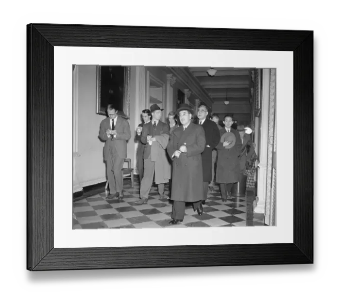 Framed Print : Japanese Envoys In Peace Settlement Framed Print : Japanese Envoys In Peace Settlement