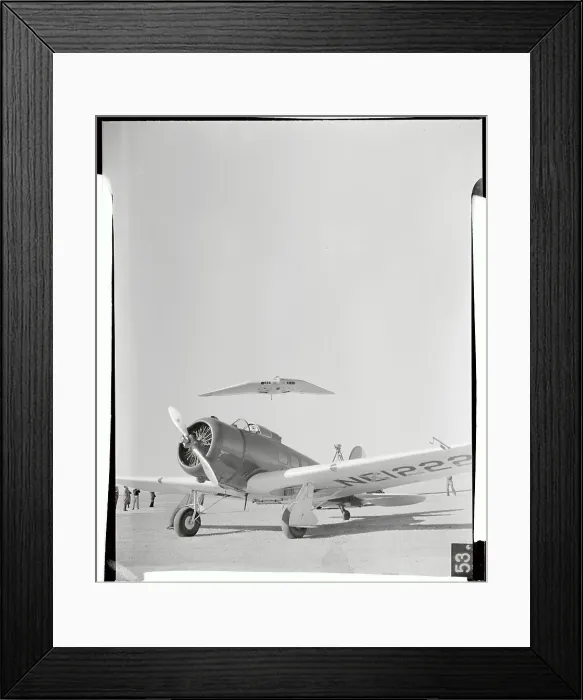 Framed Print : Flying Wing Aircraft on Test Flight