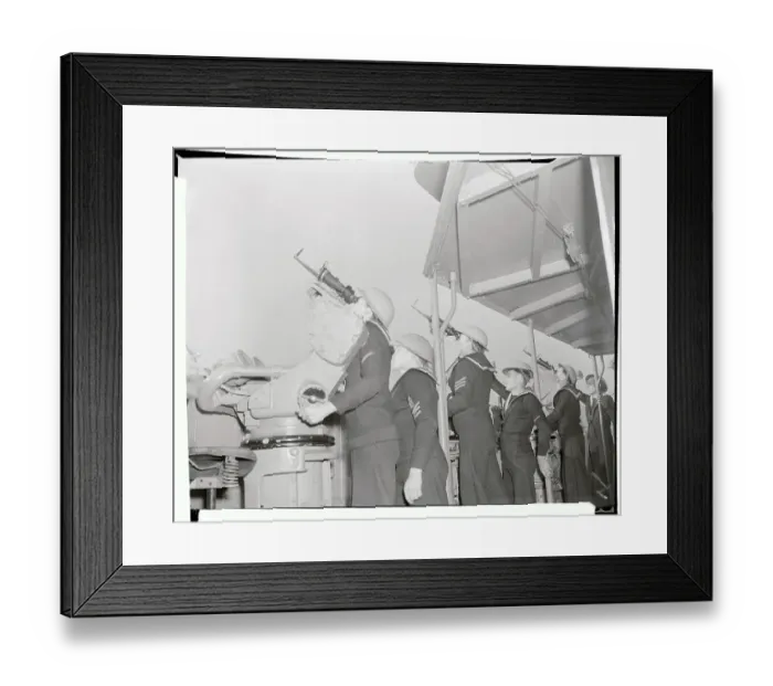 Framed Print : Sailors at Their Lookout Posts Framed Print : Sailors at Their Lookout Posts