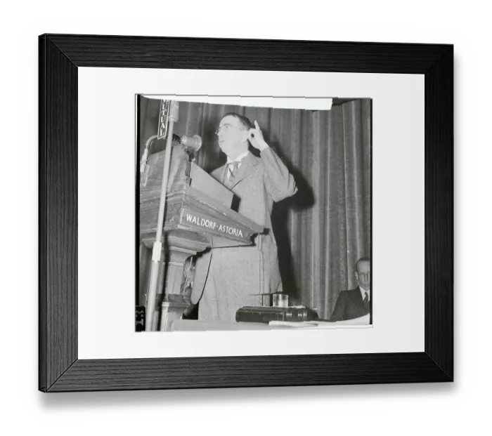 Framed Print : Howard W. Smith Speaking Framed Print : Howard W. Smith Speaking
