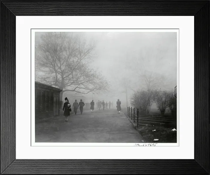 Framed Print : Fog Scene. 12 / 4 / 41-New York, NY: Fog scene at the Battery Framed Print : Fog Scene. 12 / 4 / 41-New York, NY: Fog scene at the Battery