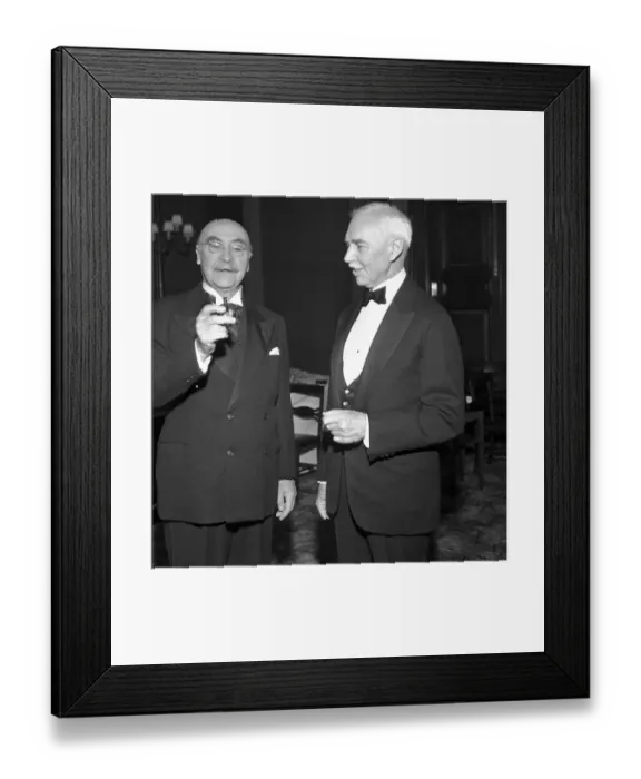 Framed Print : Dr. Leo H. Baekeland Showing First Tube of Bakelite Framed Print : Dr. Leo H. Baekeland Showing First Tube of Bakelite