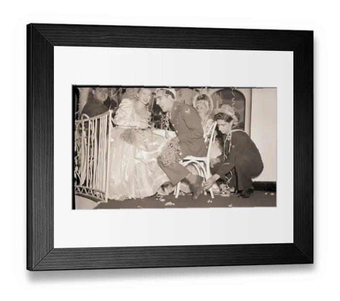 Framed Print : Navy Prank on Army at New Year's Party Framed Print : Navy Prank on Army at New Year's Party