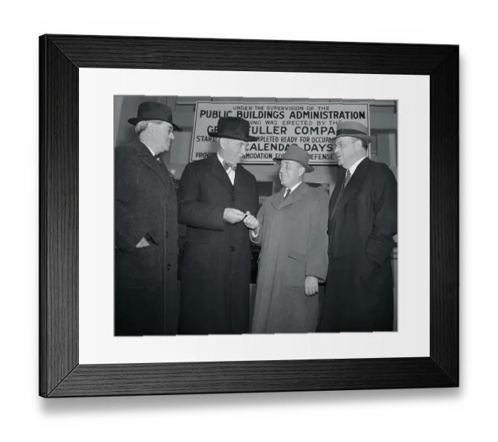 Framed Print : Knudsen Receiving Keys to OPM's New Building Framed Print : Knudsen Receiving Keys to OPM's New Building