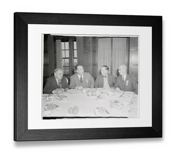 Framed Print : Union Leaders Dining at Ford Motor Company Framed Print : Union Leaders Dining at Ford Motor Company
