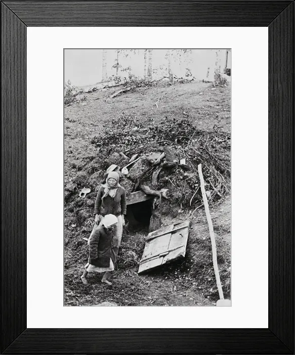 Framed Print : Peasants Finding Shelter Framed Print : Peasants Finding Shelter
