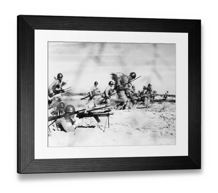 Framed Print : Japanese Soldiers in Pursuit Framed Print : Japanese Soldiers in Pursuit