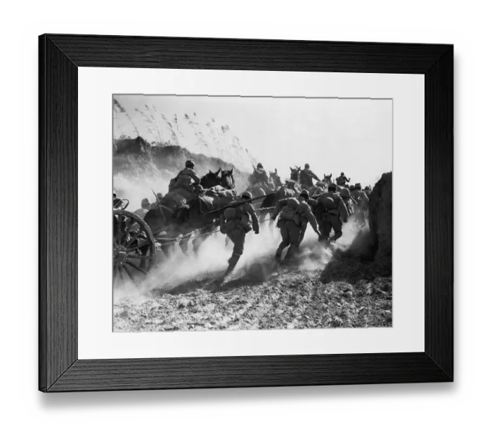 Framed Print : Japanese Troops Advance on Chinese Army Framed Print : Japanese Troops Advance on Chinese Army