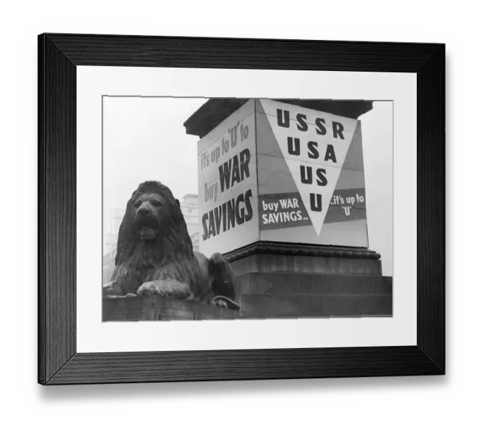 Framed Print : Poster Urges U To Buy War Savings Framed Print : Poster Urges U To Buy War Savings