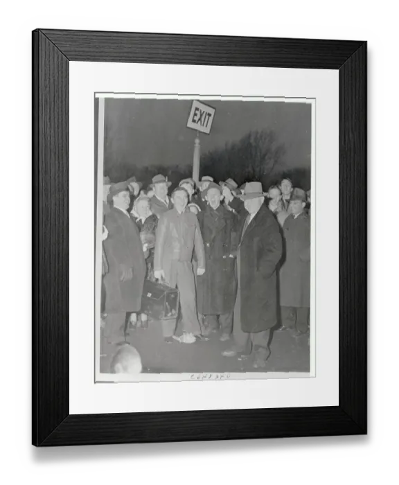 Framed Print : Bob Zuppke Standing Outside with Onlookers Framed Print : Bob Zuppke Standing Outside with Onlookers