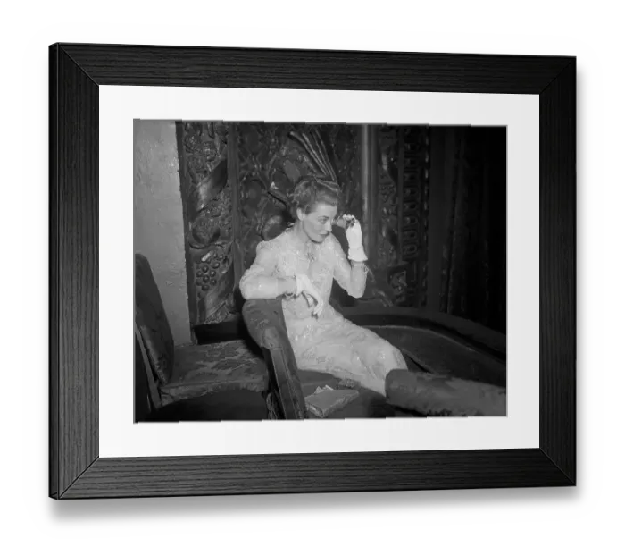 Framed Print : Worlds Best Dressed Woman of 1941 at The Opera Framed Print : Worlds Best Dressed Woman of 1941 at The Opera