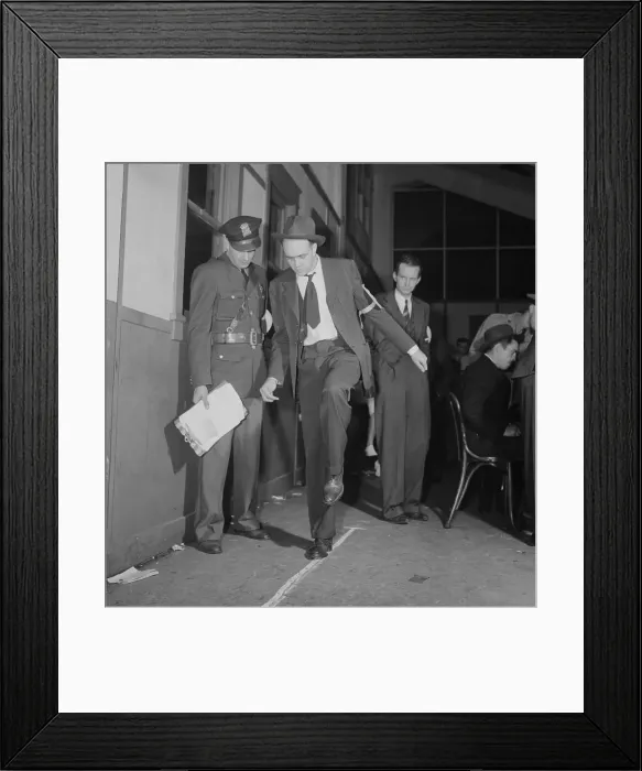 Framed Print : DWI Suspect Taking Balance Test Framed Print : DWI Suspect Taking Balance Test