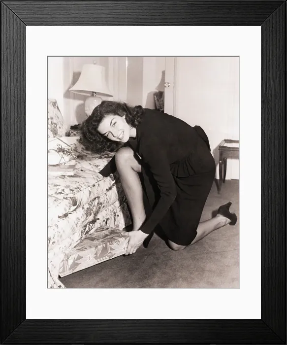 Framed Print : Jane Russell Hiding Christmas Presents Framed Print : Jane Russell Hiding Christmas Presents