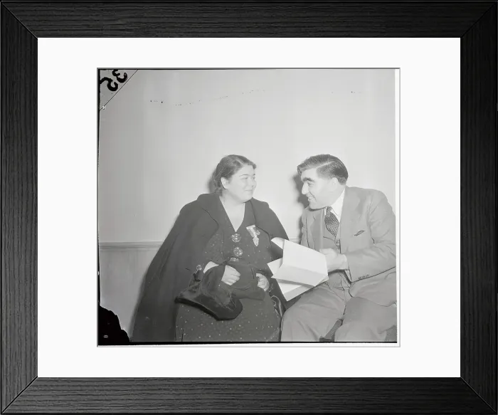 Framed Print : Denny A.D. Lewis with His Niece Framed Print : Denny A.D. Lewis with His Niece