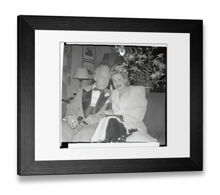 Framed Print : Tommy Manville and Bride Bonita Francine Edwards Framed Print : Tommy Manville and Bride Bonita Francine Edwards