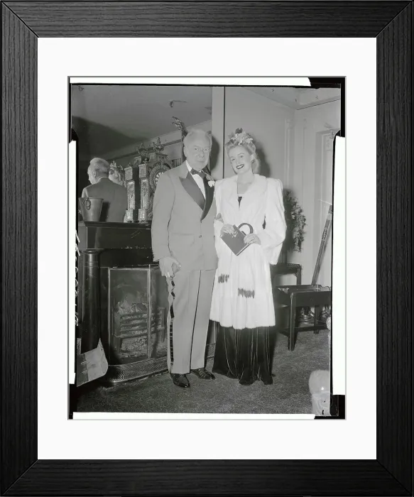 Framed Print : Tommy Manville and Bride Bonita Francine Edwards Framed Print : Tommy Manville and Bride Bonita Francine Edwards