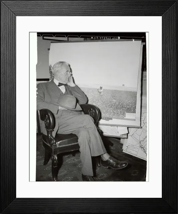 Framed Print : Senator George W. Norris Sitting Framed Print : Senator George W. Norris Sitting