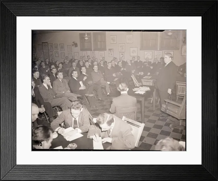 Framed Print : John L. Lewis Addressing UMW Committee Framed Print : John L. Lewis Addressing UMW Committee