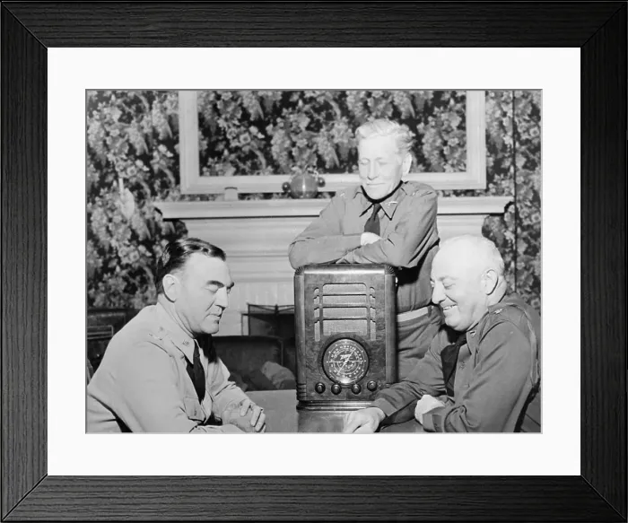 Framed Print : Listening to a Sports Broadcast Framed Print : Listening to a Sports Broadcast