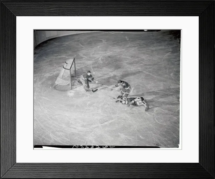 Framed Print : Hockey Players in Action Framed Print : Hockey Players in Action