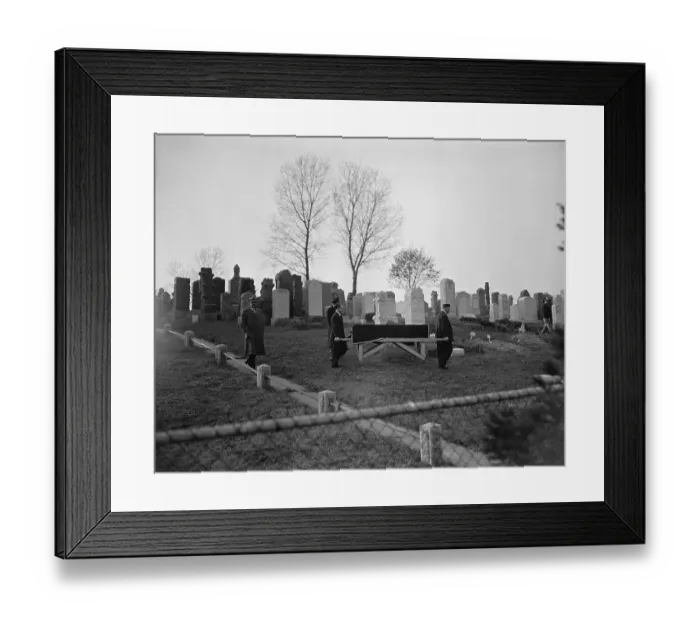 Framed Print : Burial of Mobster Abe Reles Framed Print : Burial of Mobster Abe Reles