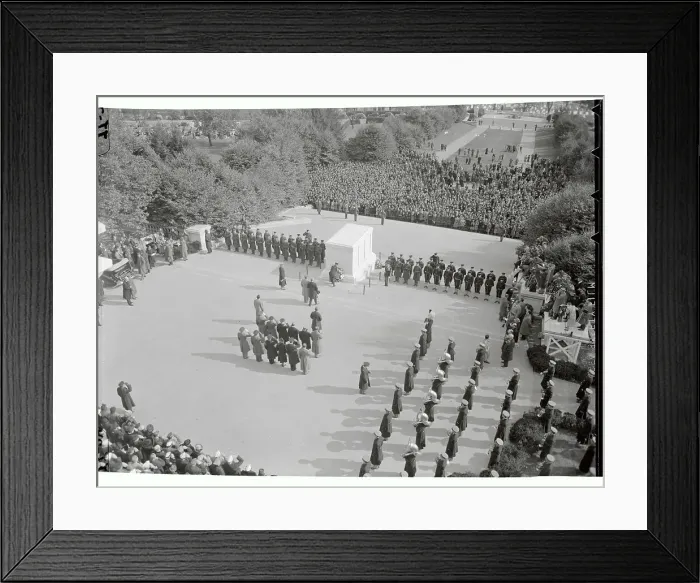 Framed Print : View of Ceremony at tomb of The Unknown Soldier Framed Print : View of Ceremony at tomb of The Unknown Soldier